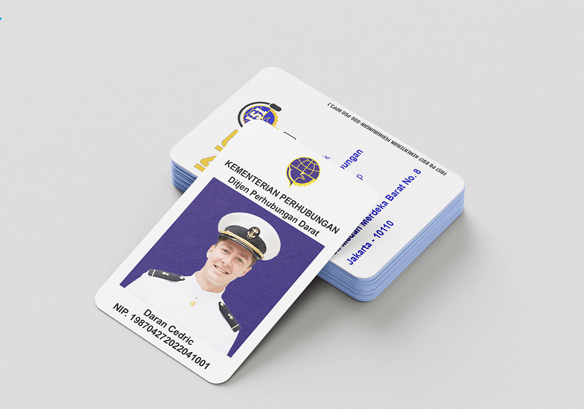 cetak id card custom, id card karyawan, id card unik, id card timbul